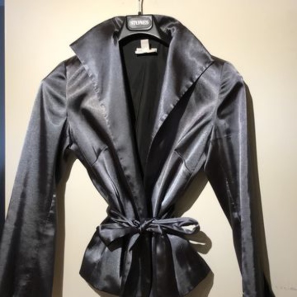 Veston satin gris - Picture 1 of 3